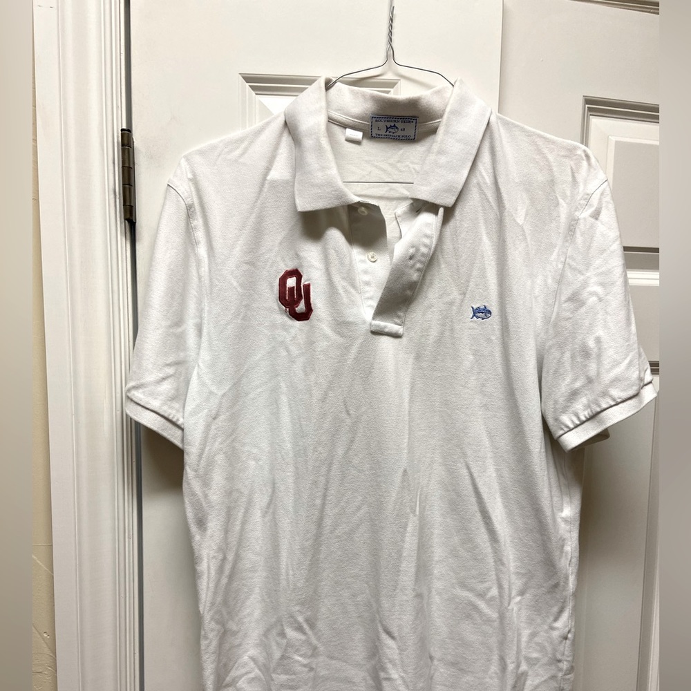 White southern tide cotton polo